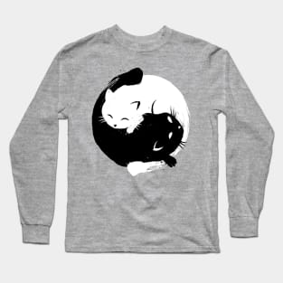 Yin Yang cats Long Sleeve T-Shirt